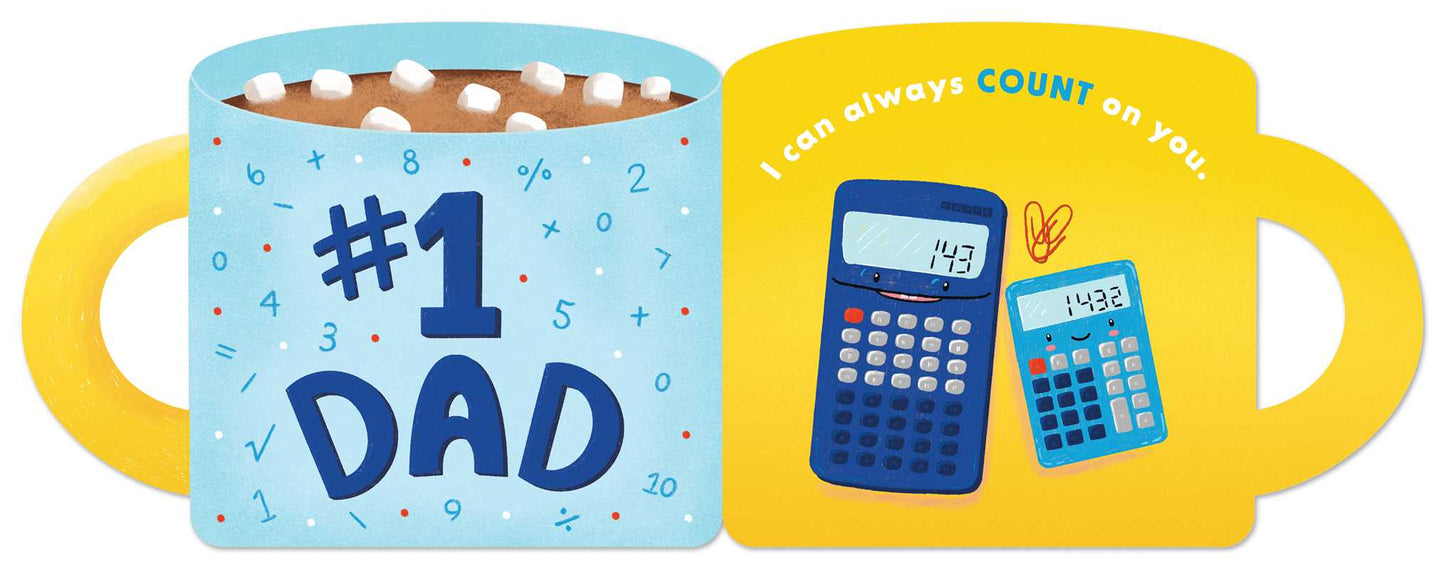 #1 Dad (A Mugs & Kisses Father's Day Shaped Board Book for Toddlers) by Teresa Bonaddio