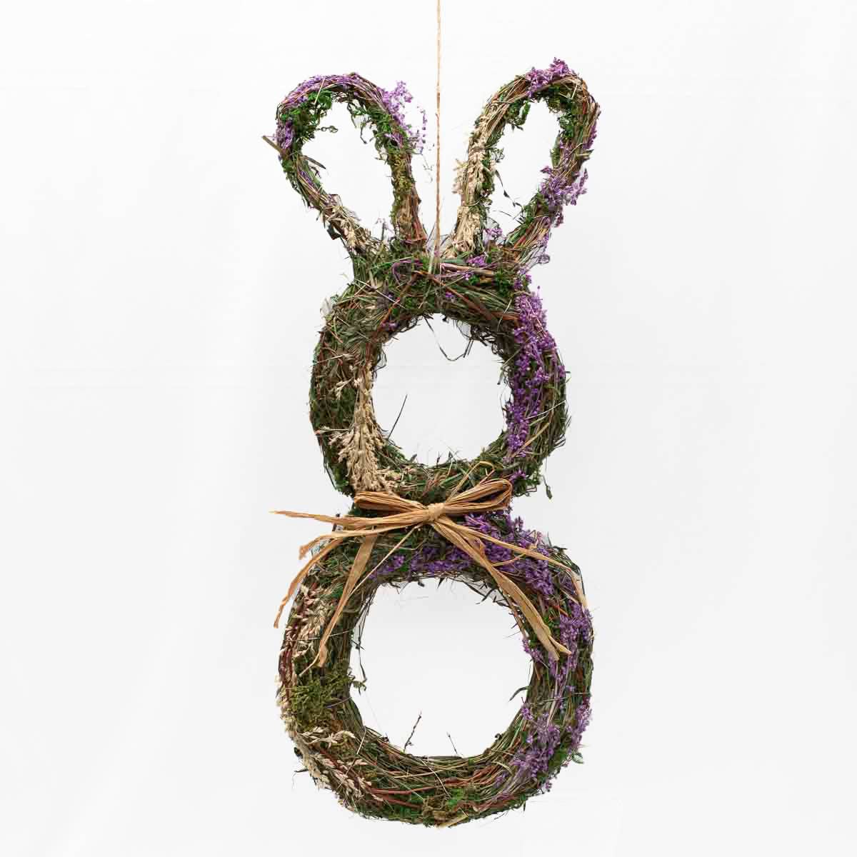 Lavender Twig Bunny   Green/Lavender   10x24