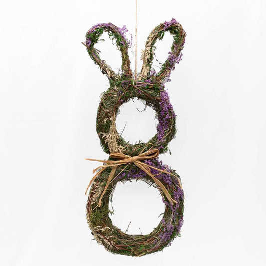 Lavender Twig Bunny   Green/Lavender   10x24
