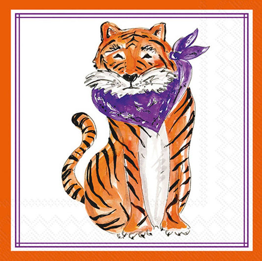 Paper Cocktail Napkins 20 Ct Sitting Tiger Hometown Pride