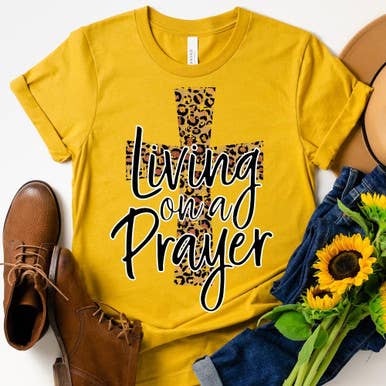 Living On A Prayer Leopard Print Screen Print Heat Transfer