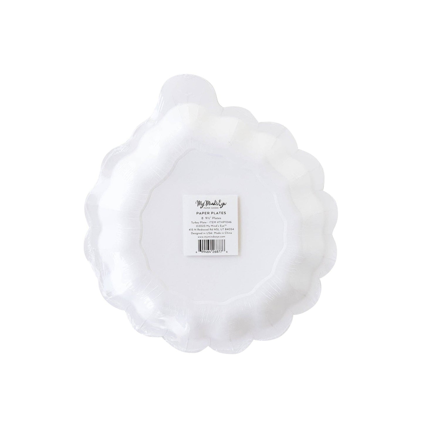THP1046 - Harvest Turkey Shaped Paper Plate