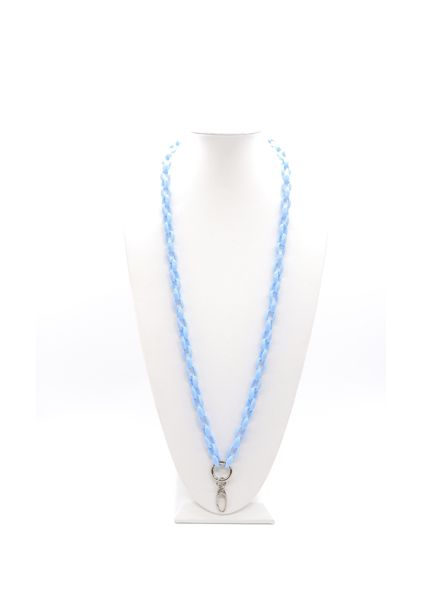 Pastel Blue Lanyard Charm Necklace