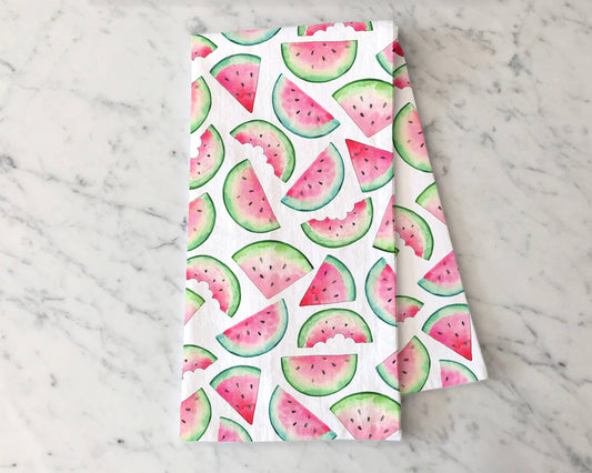 Watermelons Tea Towel -  Summer Fruit Kitchen Decor