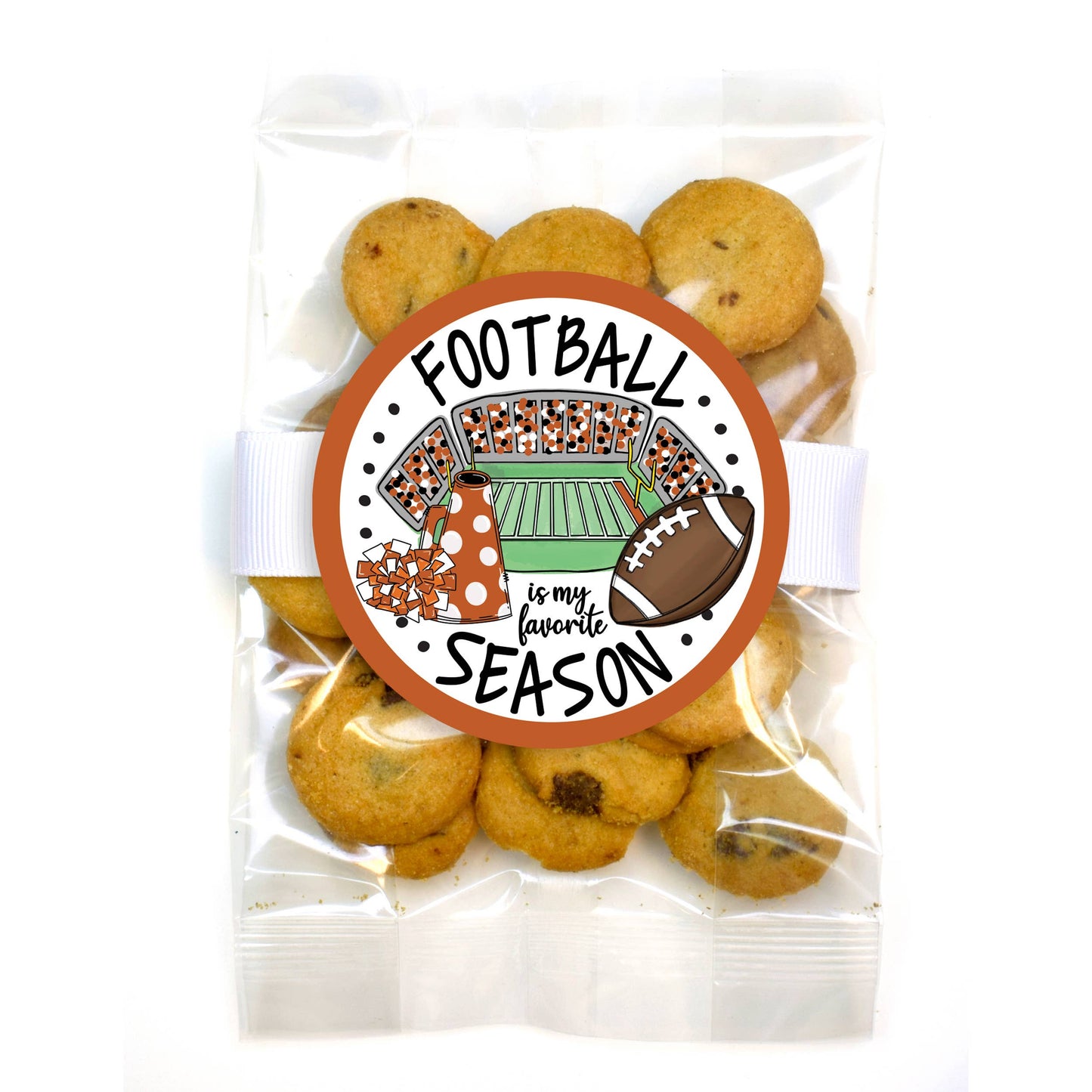 Cookie Bags - Football - Small - 12 Bags