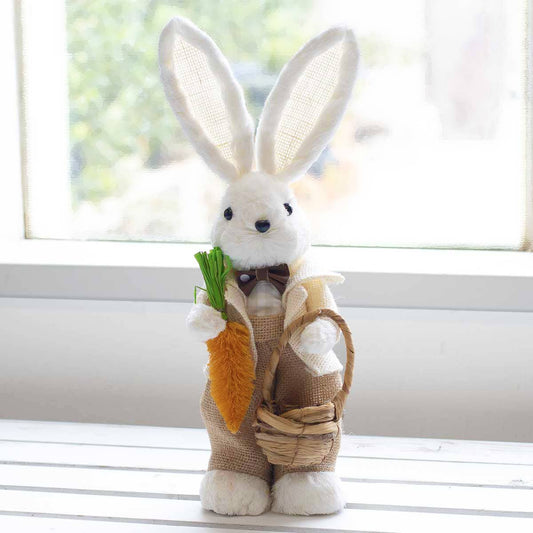 William Bunny   White/Natural   5.1x5.1x13.8