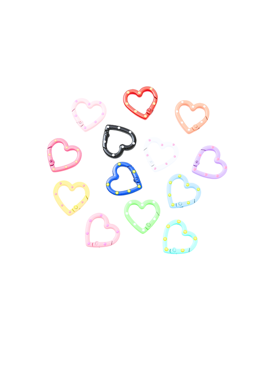 Multi-Color Heart Lanyard Carabiner
