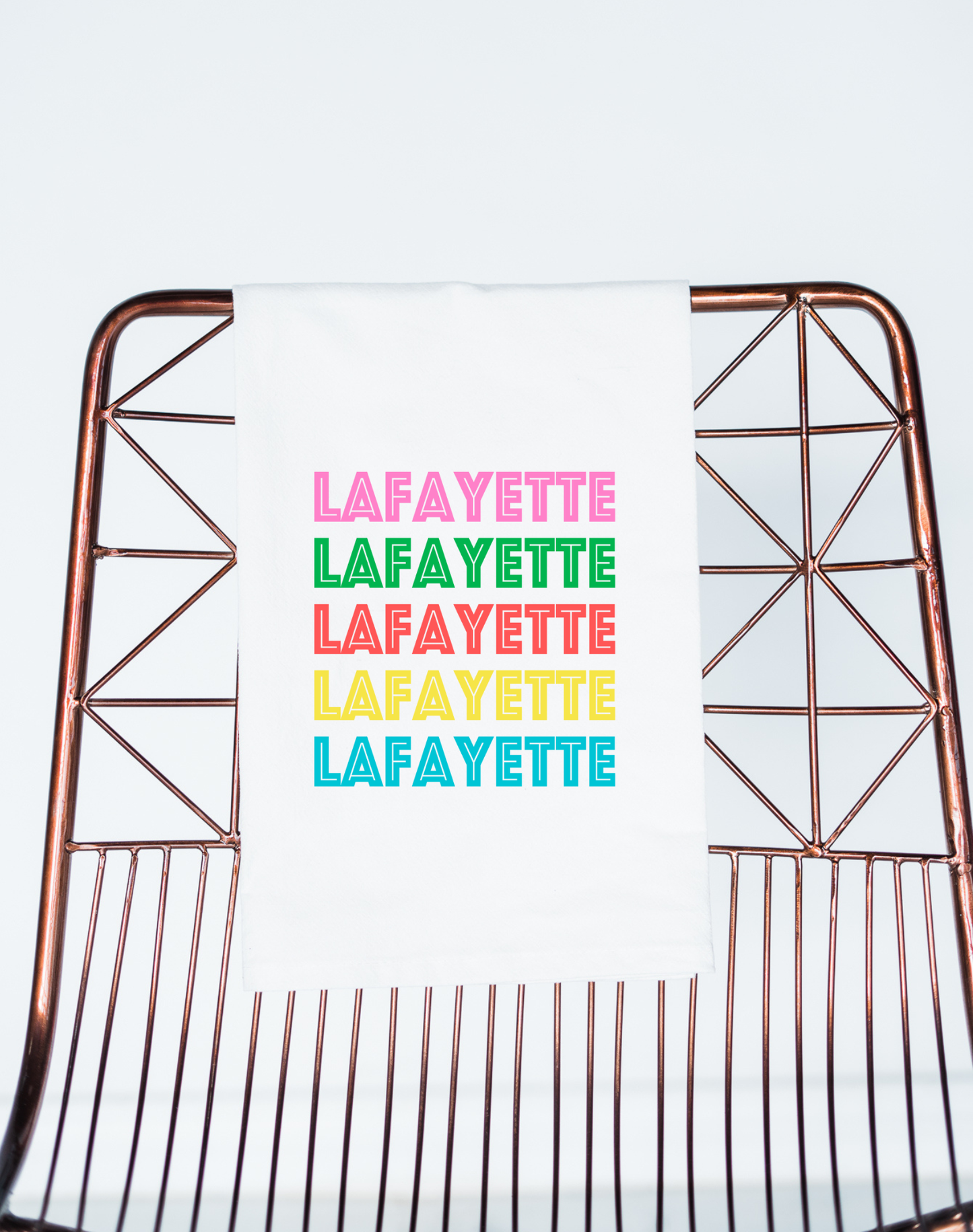 Local Name Drop Ombre Retro Custom Towel (Bright)