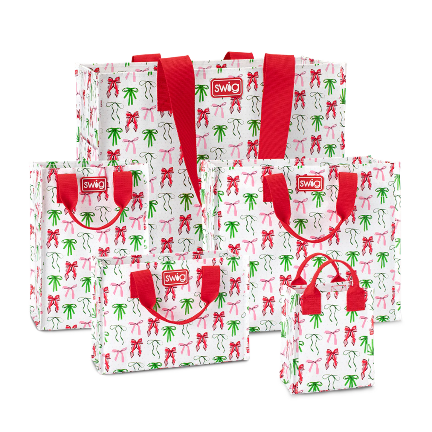 Ribbons and Bows Reusable Bag (Tall)