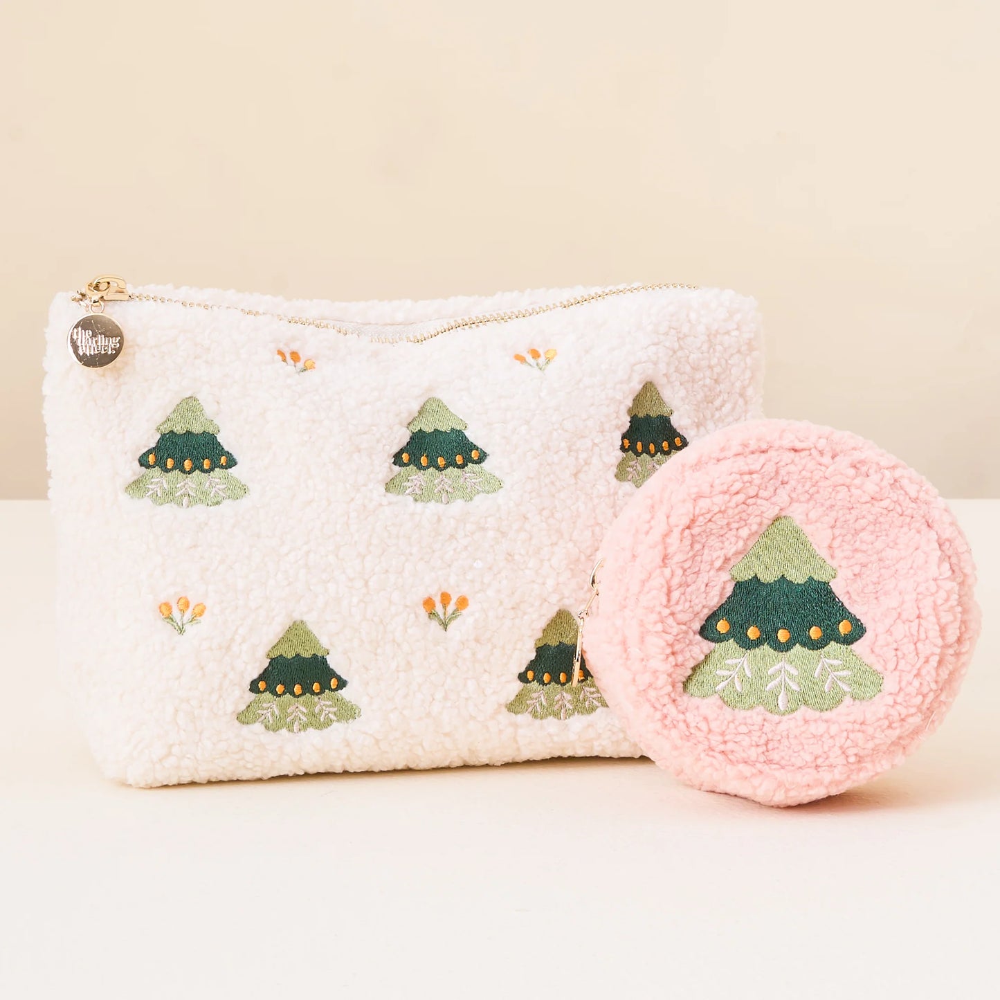 Christmas Circle Teddy Pouch
