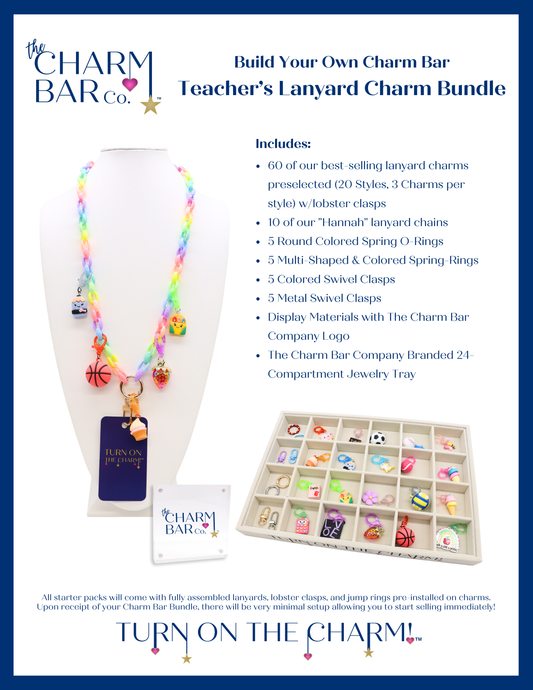 Teacher's Lanyard Charm Bar Bundle