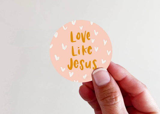 Love Like Jesus Vinyl Laptop Bottle Sticker