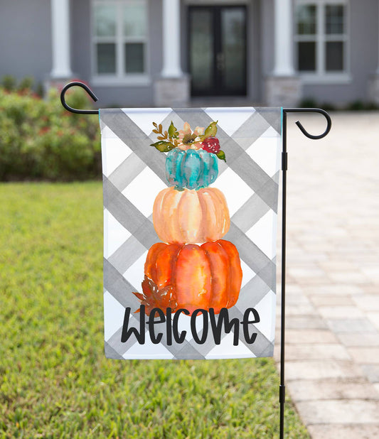 Fall Garden Flag - Welcome Pumpkins