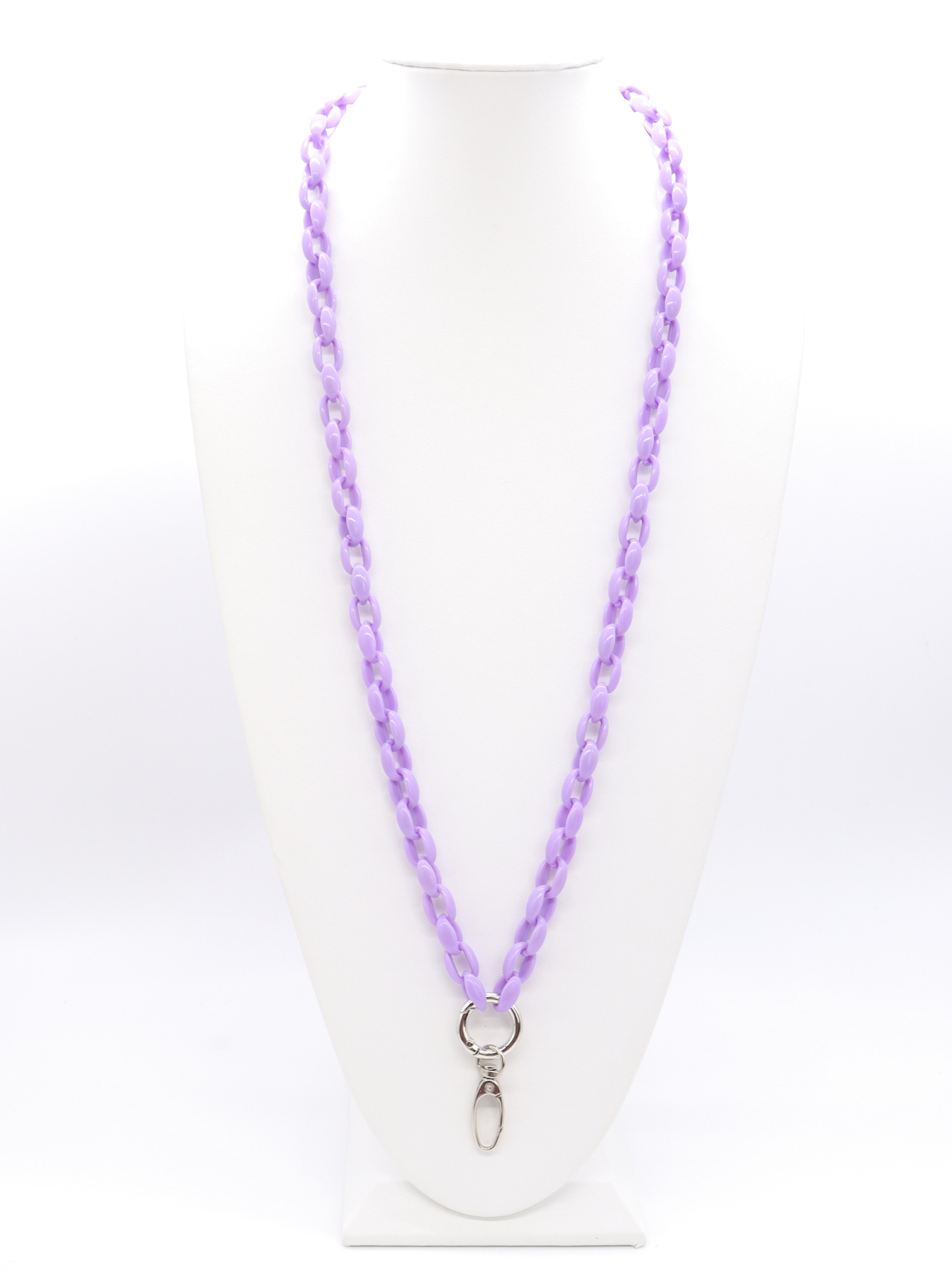 Pastel Purple Lanyard Charm Necklace