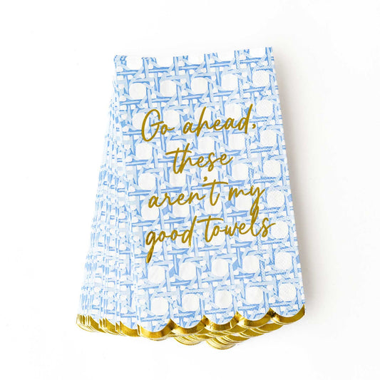 Blue Cane Paper Guest Towel Packs