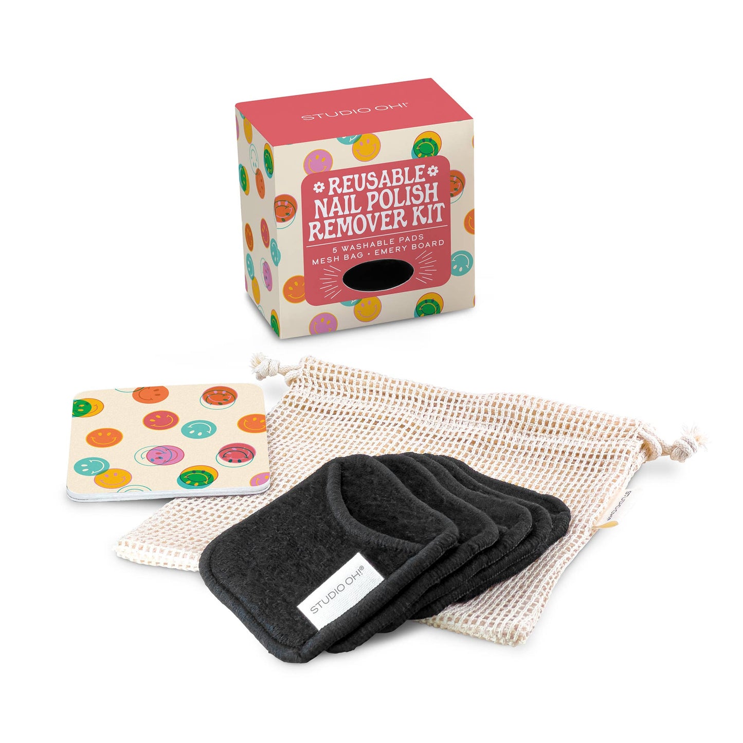 Happy Vibes Reusable Nail Polish Remover Kit