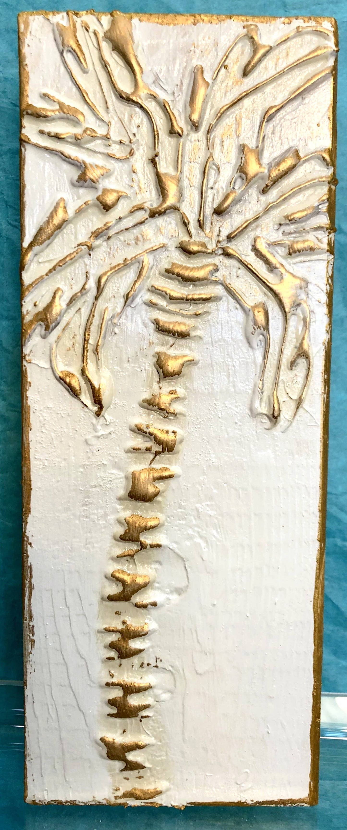 Palm Tree handmade painted coastal beach nautical