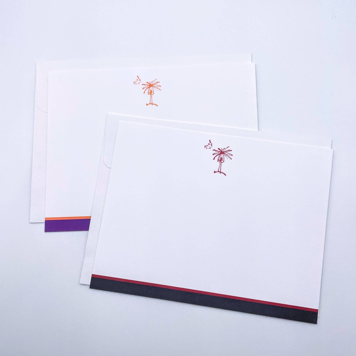 Flat SC Color Block Palmetto Notecards