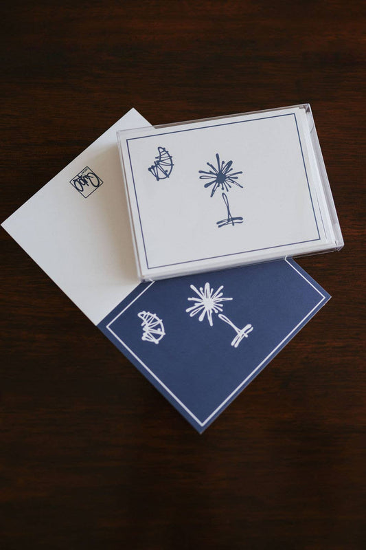 Classic South Carolina Palmetto Folded Notecards