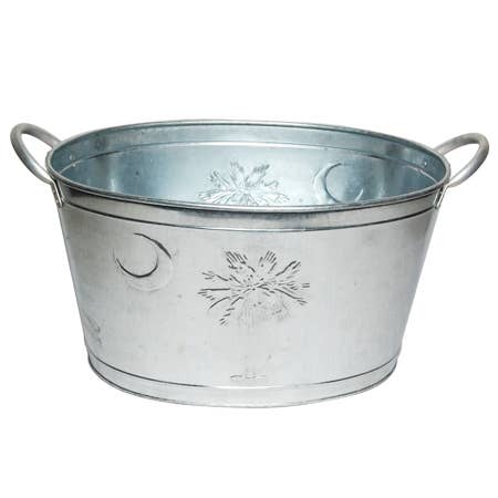 Galv Palm Tree & Moon Tub