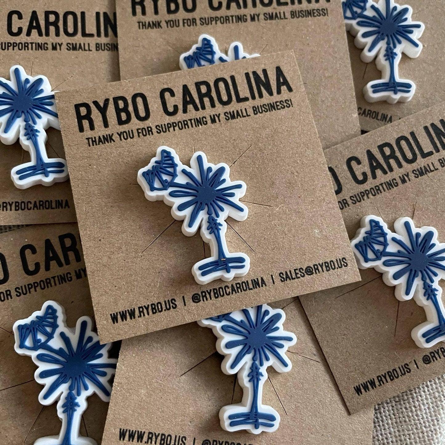 South Carolina Palmetto Tree Croc Shoe Charm