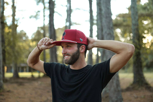 South Carolina Football Garnet Palmetto Snapback Hat