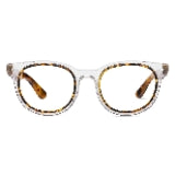 peepers by peeperspecs Women ' S Olympia Round Blue Light Blocking Reading Glasses, Purple/Tokyo Tortoise