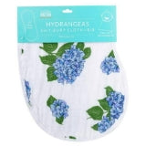 Baby Burp Cloth Bib Combo: Hydrangeas