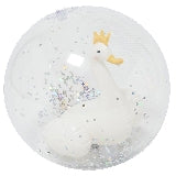 Sunnylife: 3D Inflatable Beach Ball Princess Swan 13.7" Clear Ball